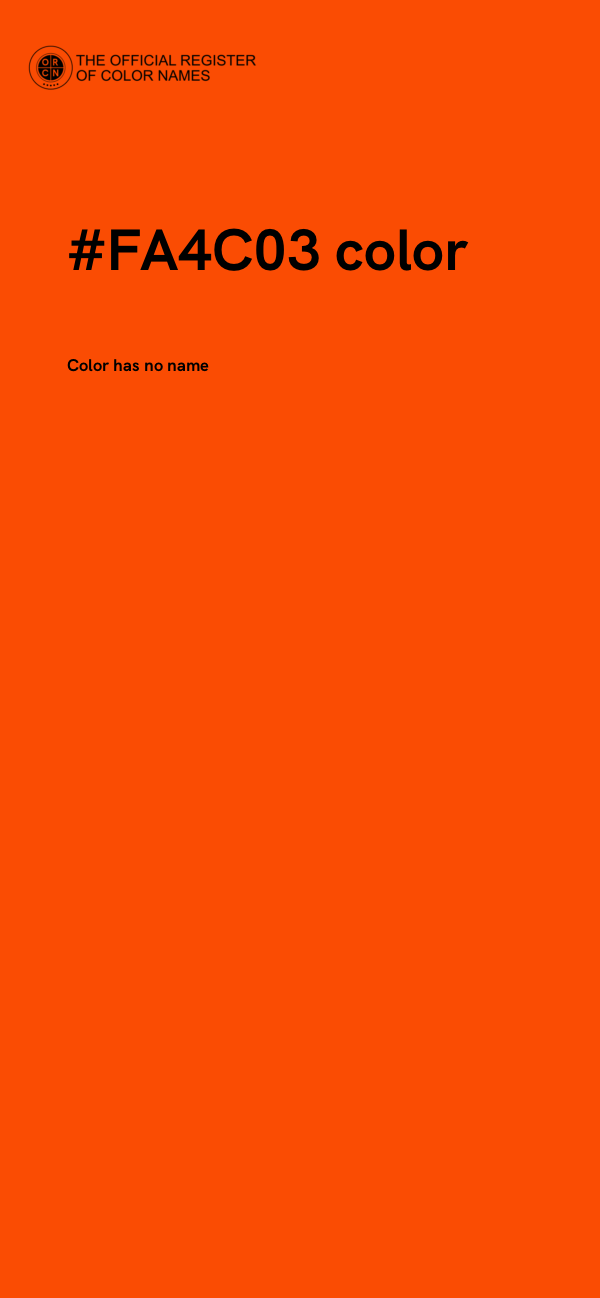 #FA4C03 color image