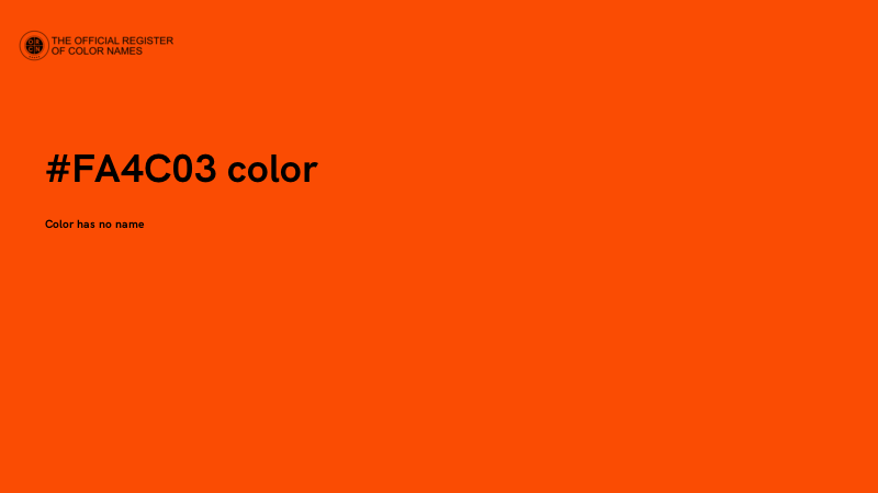 #FA4C03 color image