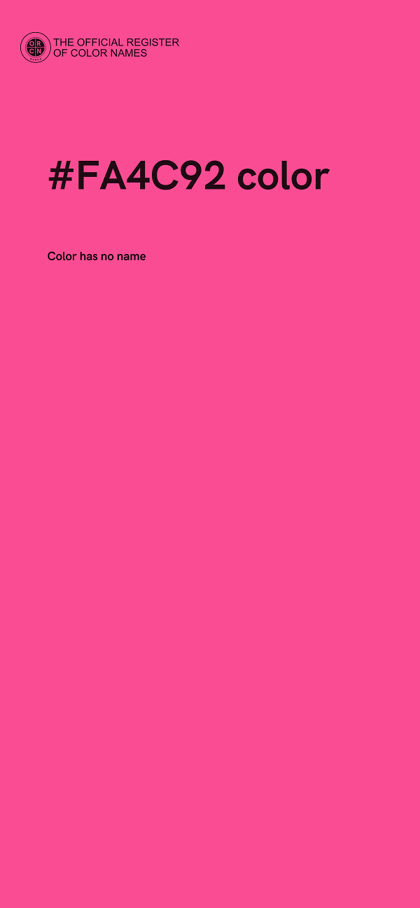 #FA4C92 color image