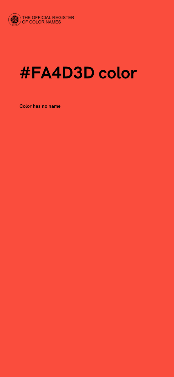 #FA4D3D color image