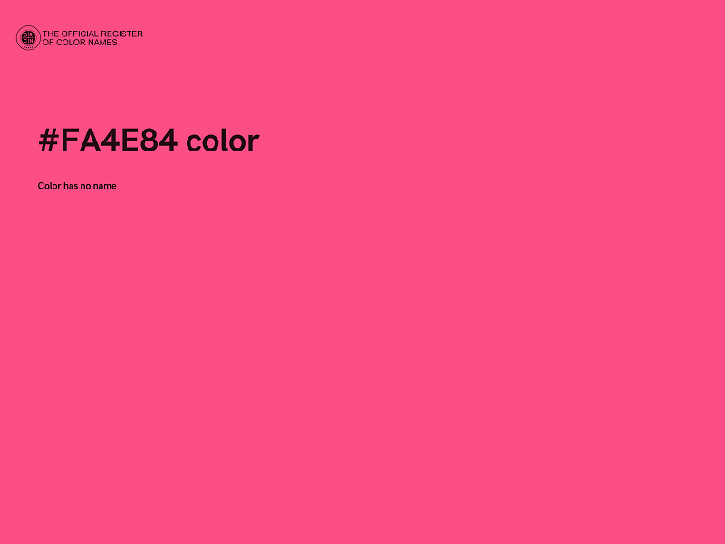 #FA4E84 color image