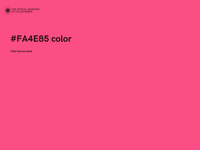 #FA4E85 color image