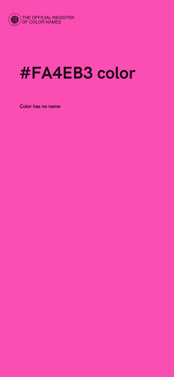 #FA4EB3 color image