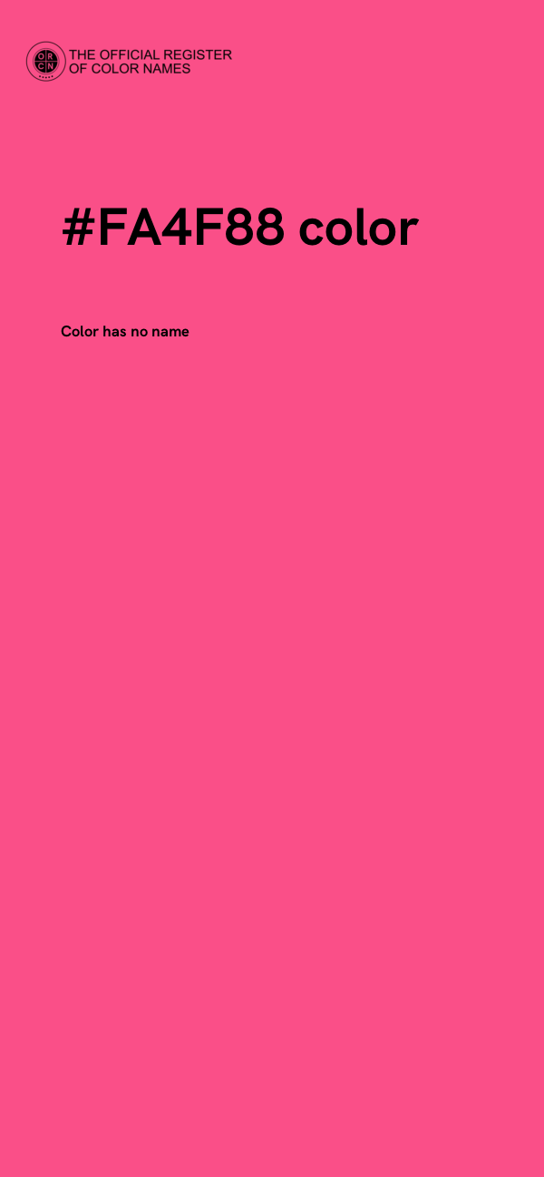 #FA4F88 color image
