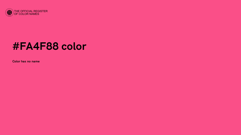 #FA4F88 color image