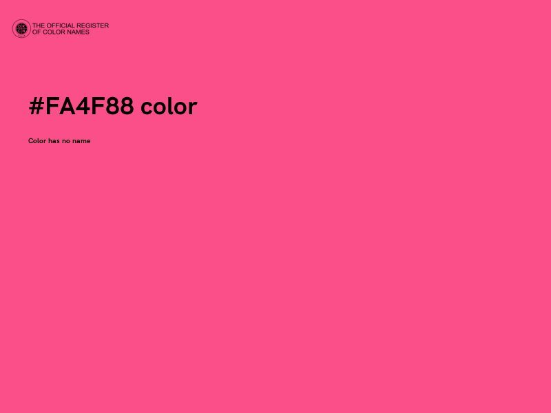 #FA4F88 color image