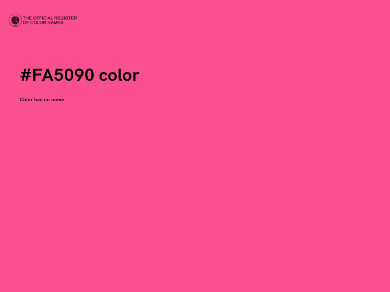 #FA5090 color image