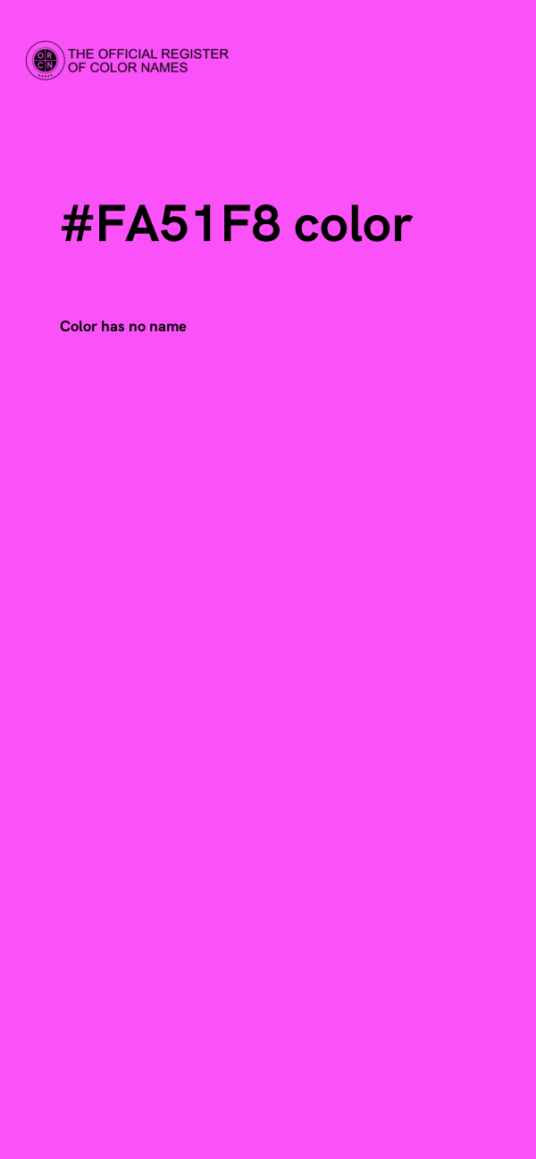 #FA51F8 color image