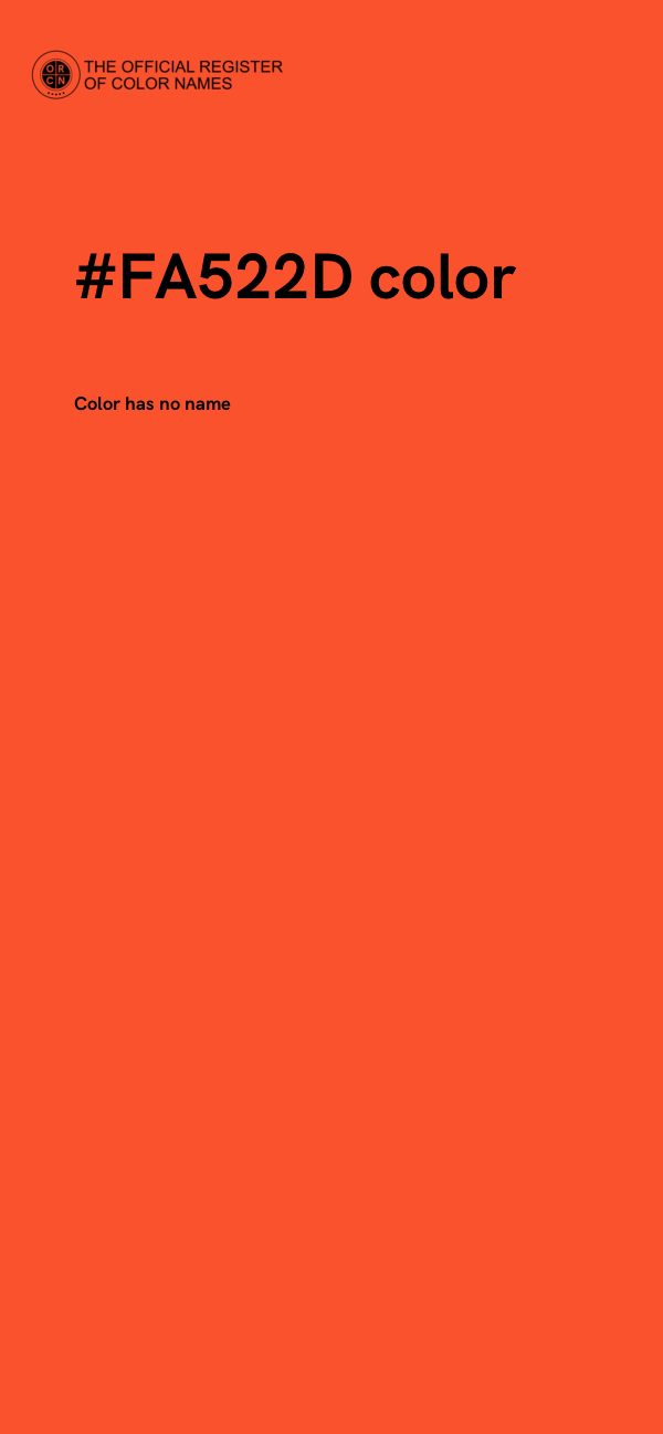 #FA522D color image