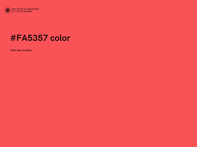#FA5357 color image