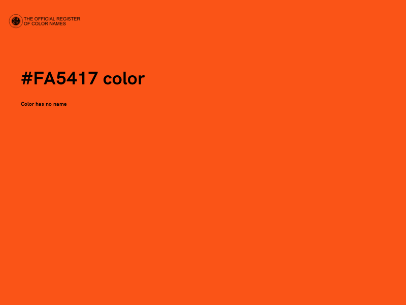 #FA5417 color image