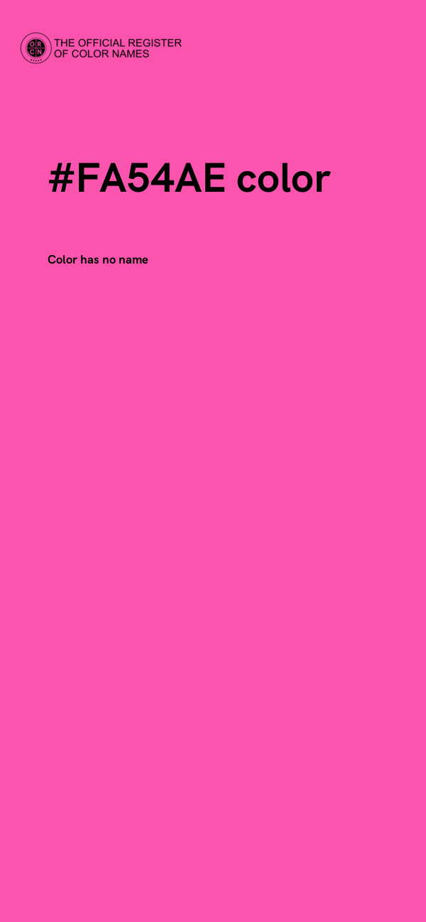 #FA54AE color image