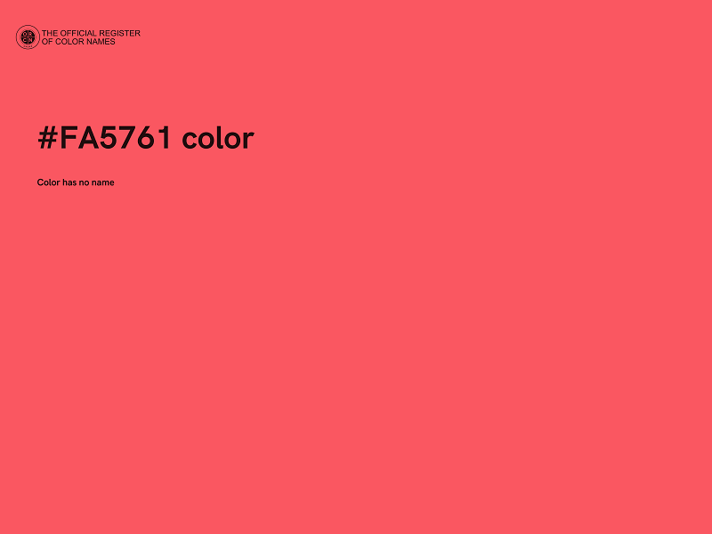#FA5761 color image
