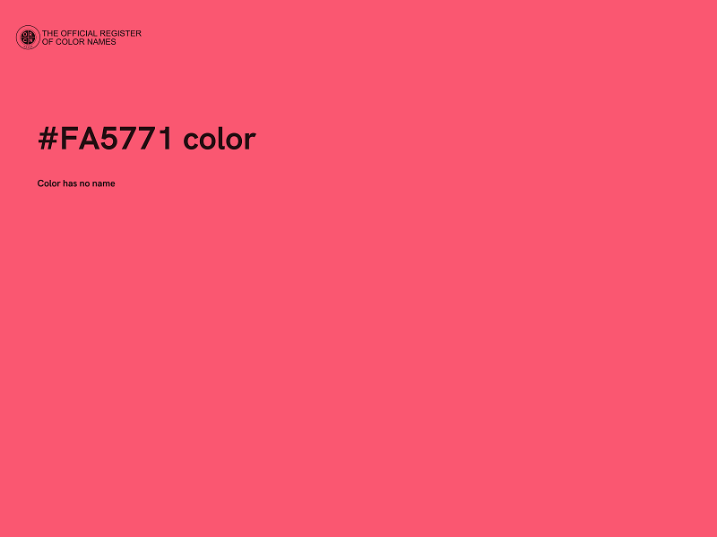 #FA5771 color image