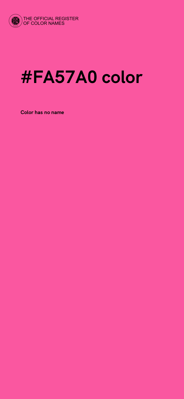 #FA57A0 color image