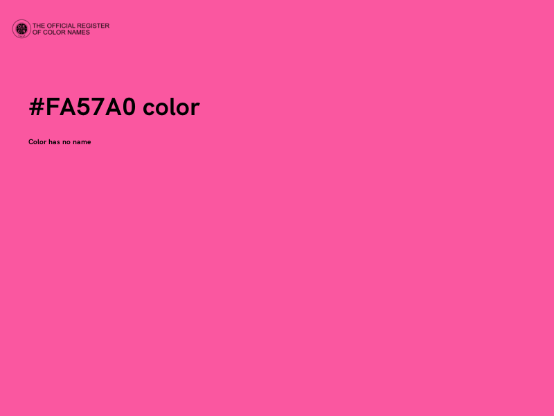 #FA57A0 color image