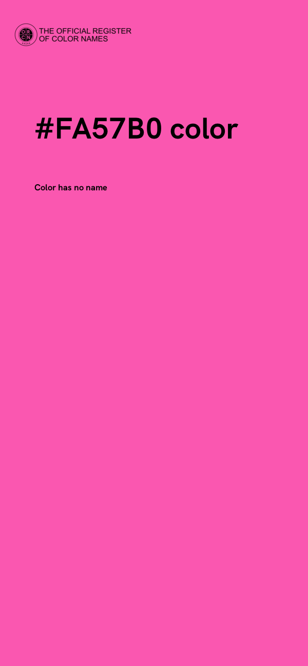 #FA57B0 color image