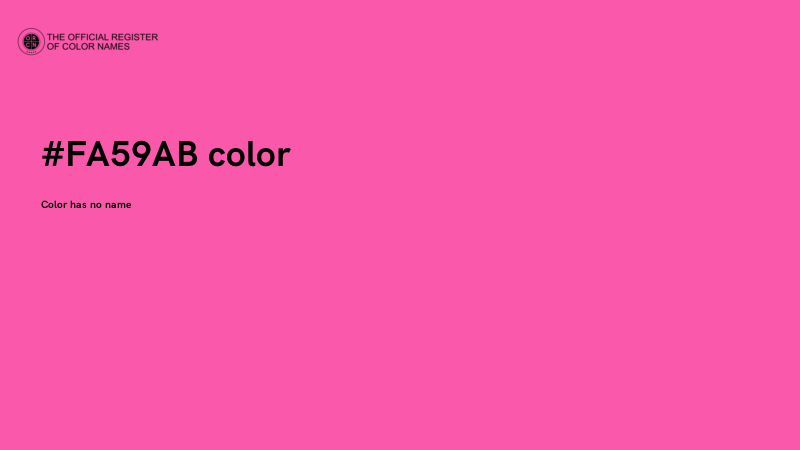 #FA59AB color image