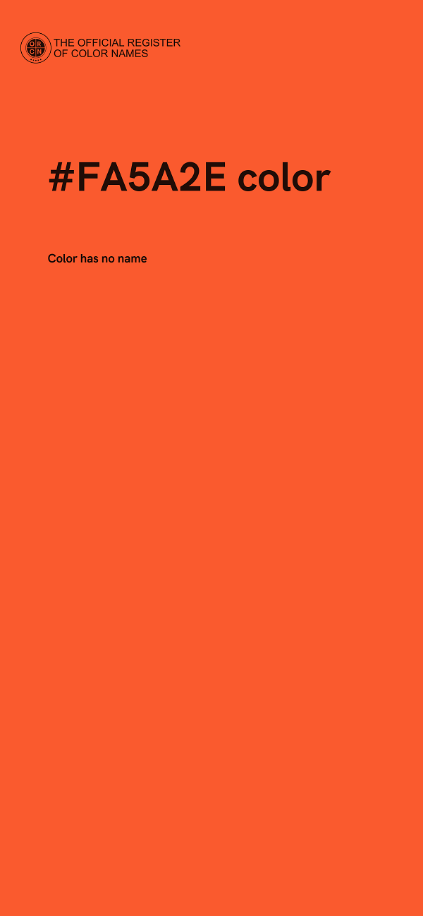 #FA5A2E color image
