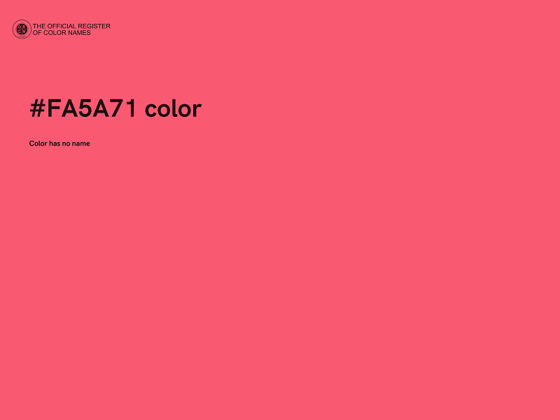 #FA5A71 color image