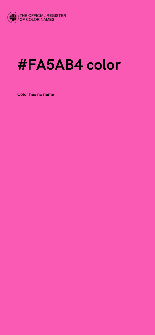 #FA5AB4 color image