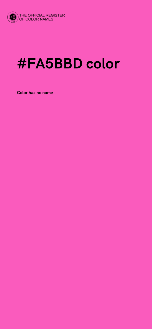 #FA5BBD color image