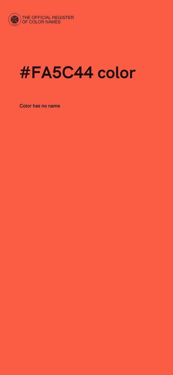 #FA5C44 color image