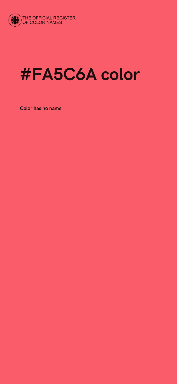 #FA5C6A color image