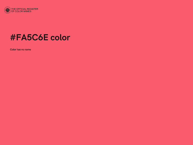 #FA5C6E color image