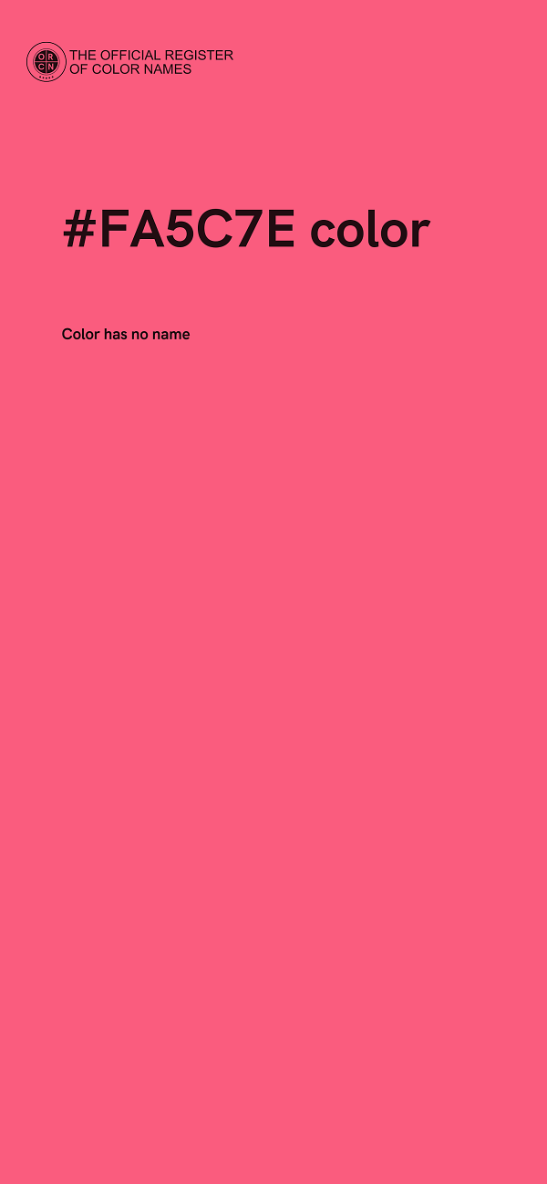#FA5C7E color image