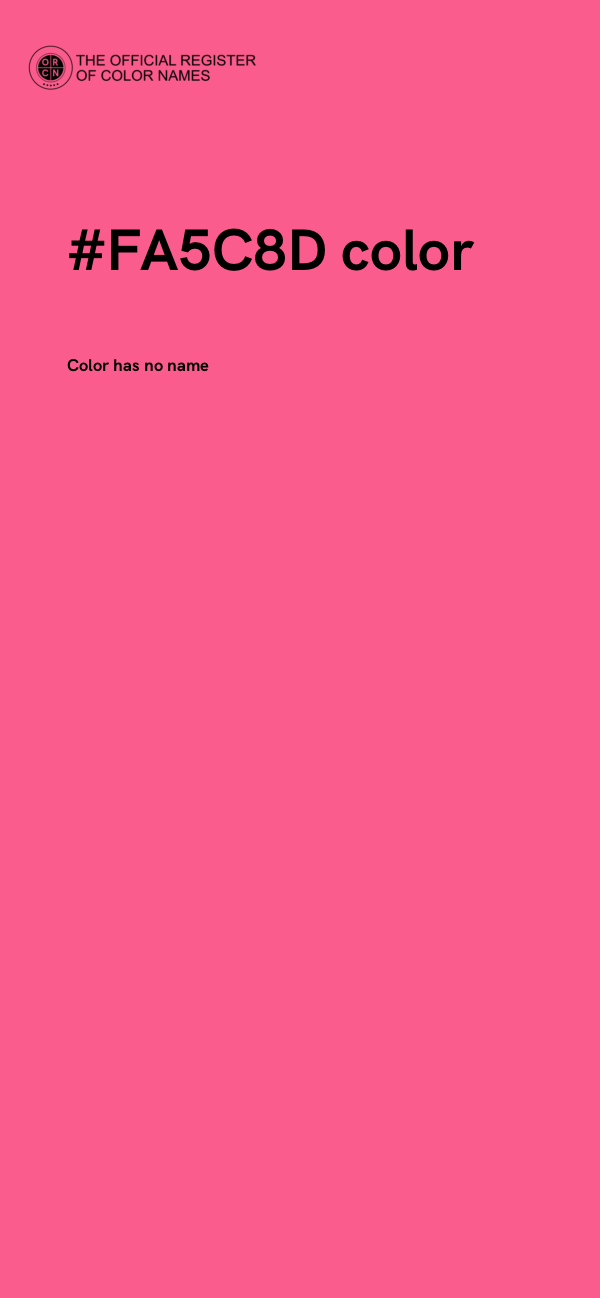 #FA5C8D color image