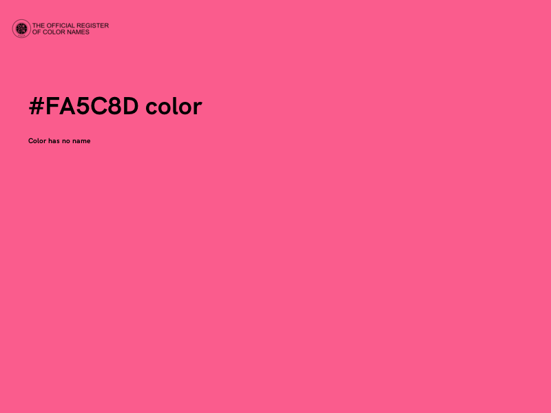 #FA5C8D color image