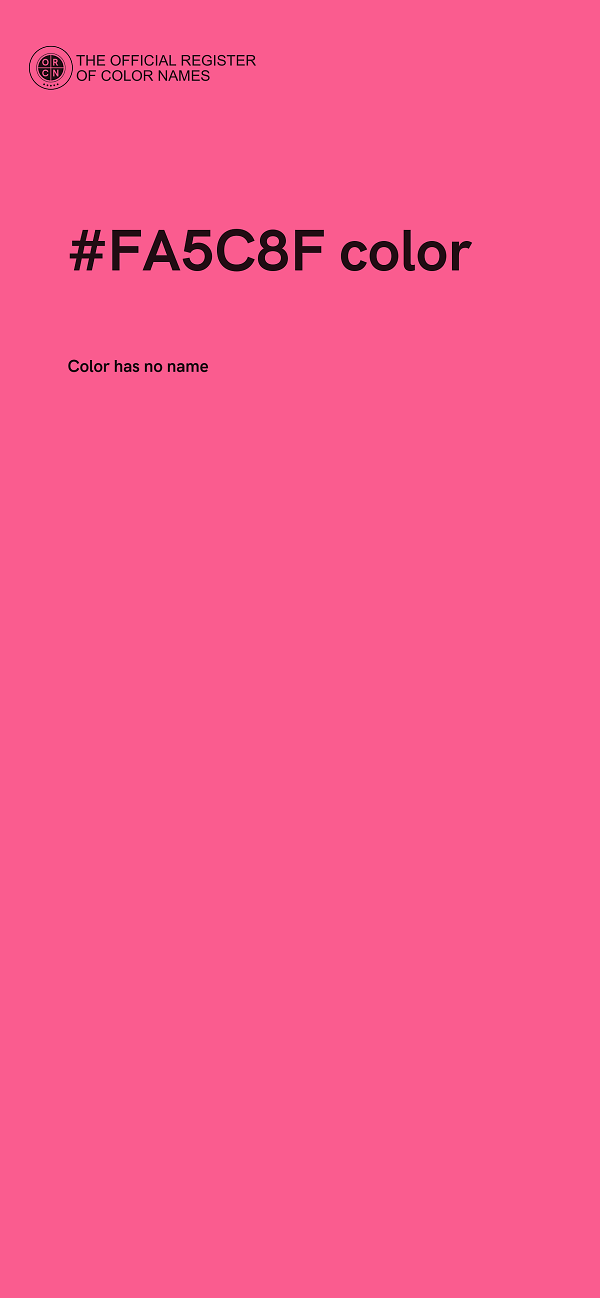 #FA5C8F color image