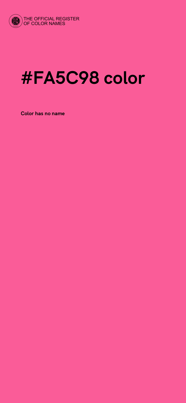 #FA5C98 color image