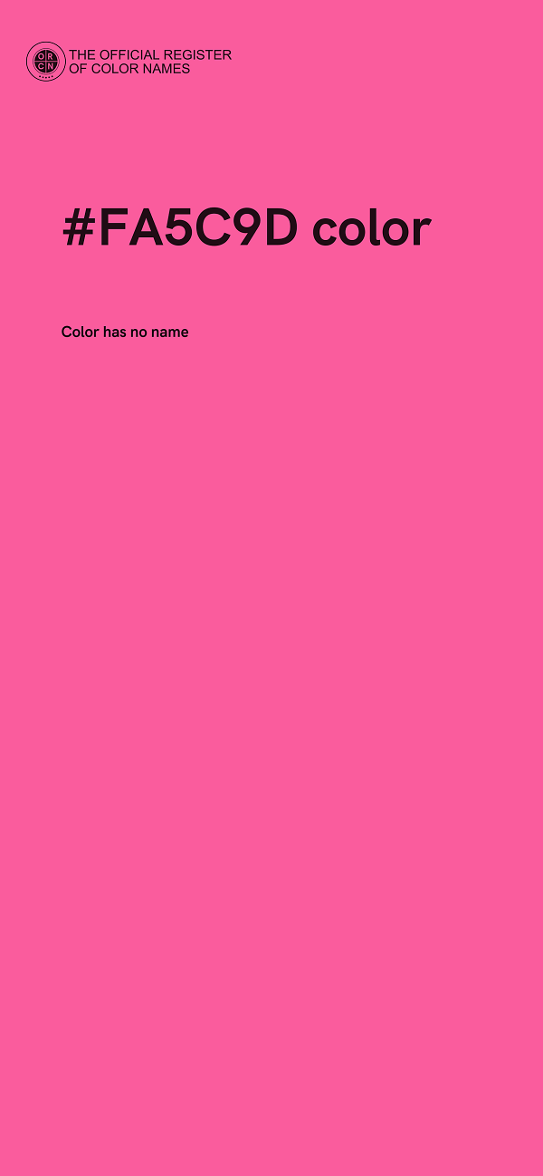#FA5C9D color image