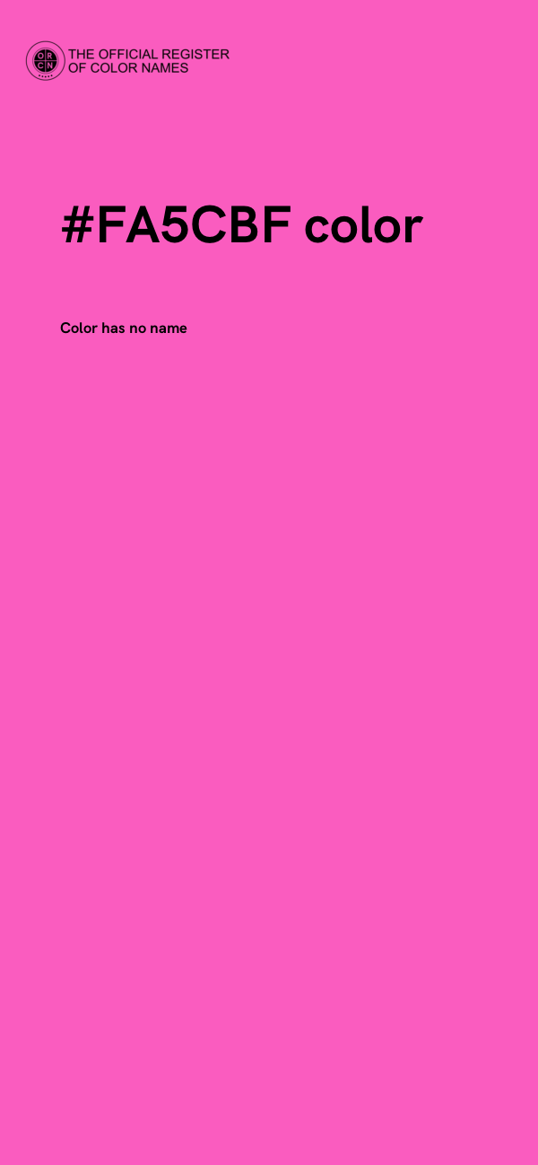#FA5CBF color image