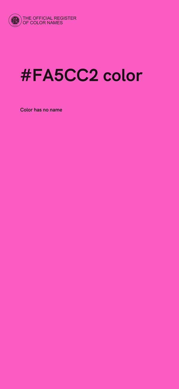 #FA5CC2 color image