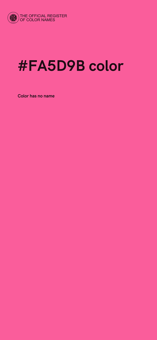 #FA5D9B color image
