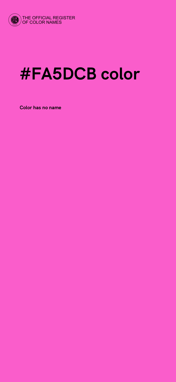 #FA5DCB color image