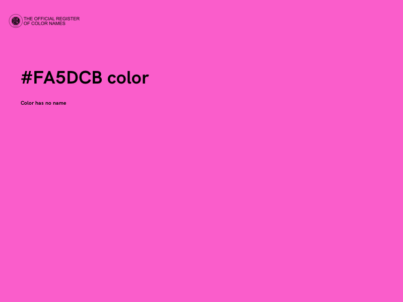 #FA5DCB color image