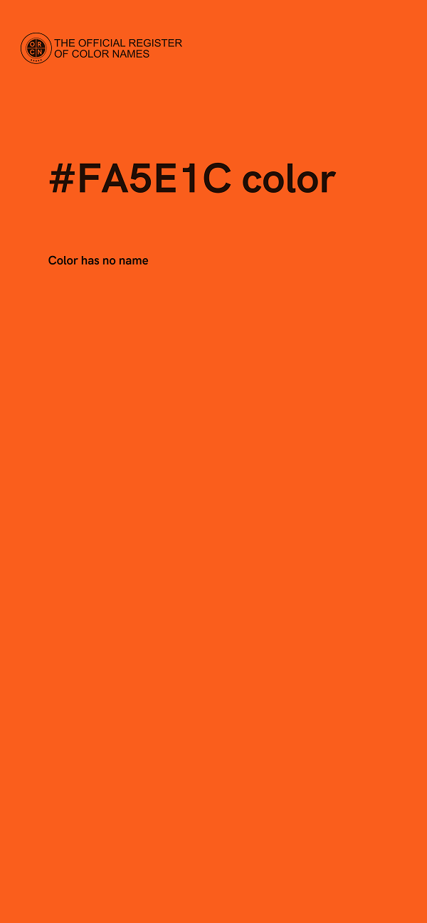 #FA5E1C color image