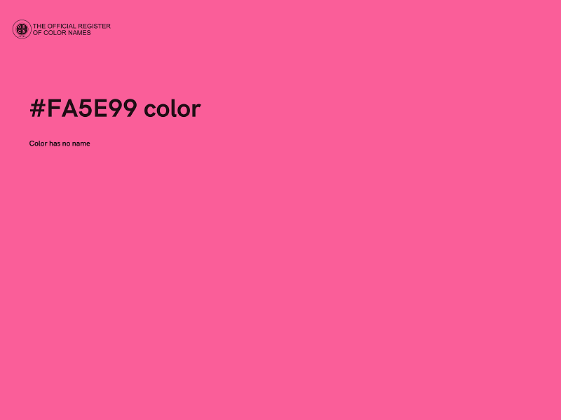 #FA5E99 color image