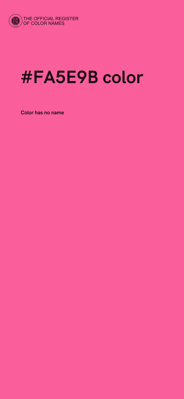 #FA5E9B color image