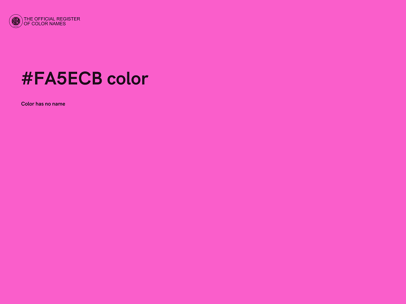 #FA5ECB color image