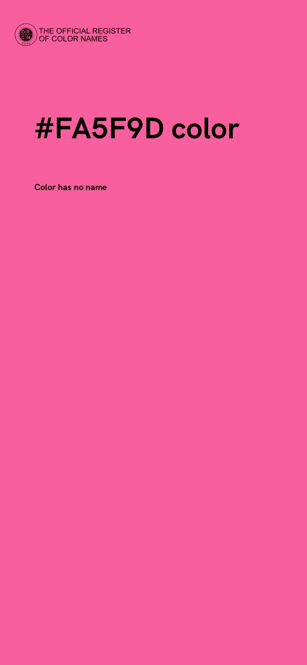 #FA5F9D color image