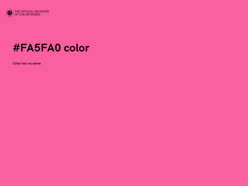 #FA5FA0 color image