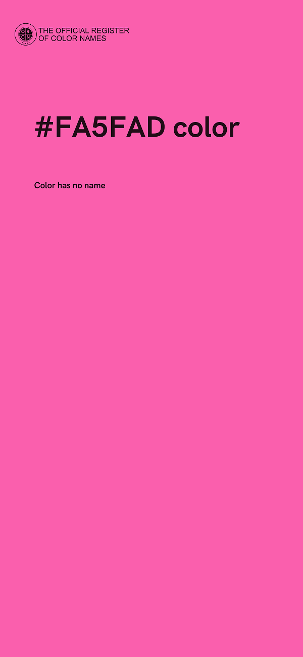 #FA5FAD color image