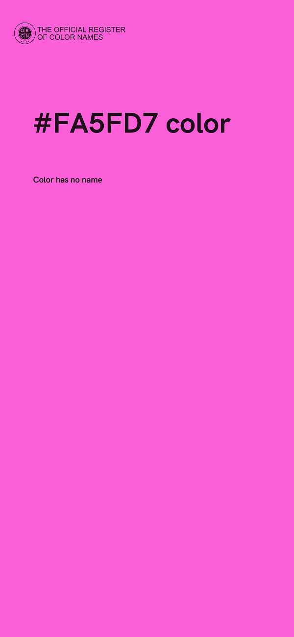 #FA5FD7 color image