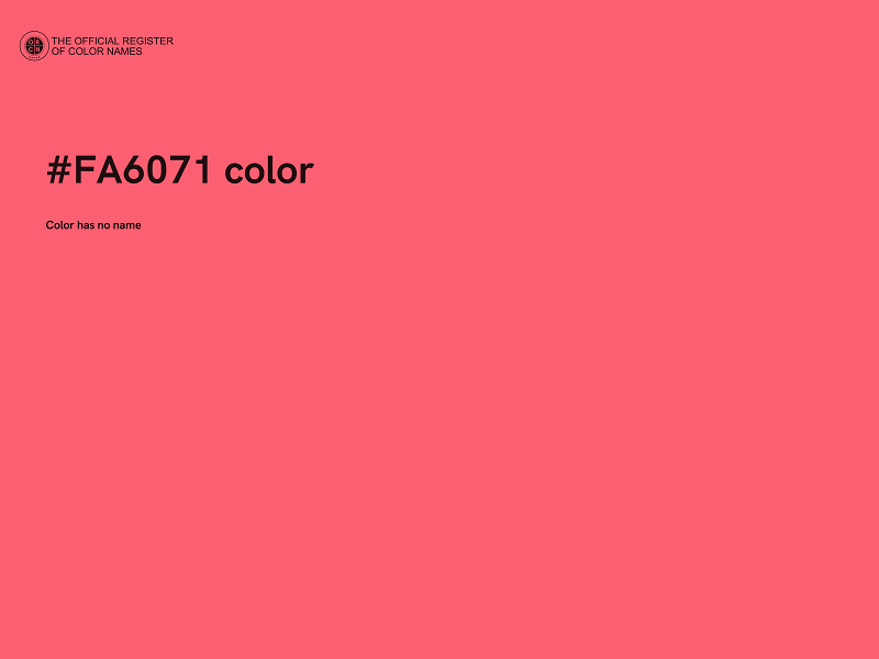 #FA6071 color image