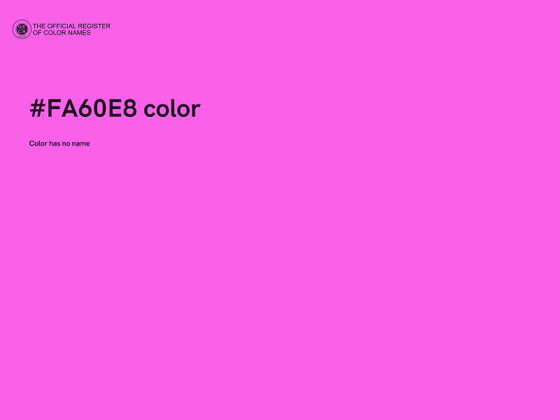 #FA60E8 color image